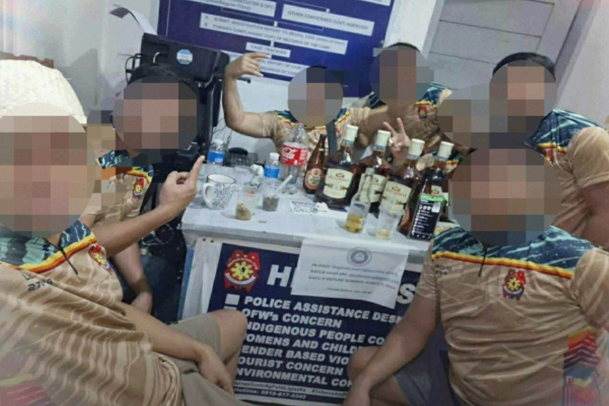 Inuman session sa police station? Police Regional Office 8, naglunsad ng imbestigasyon